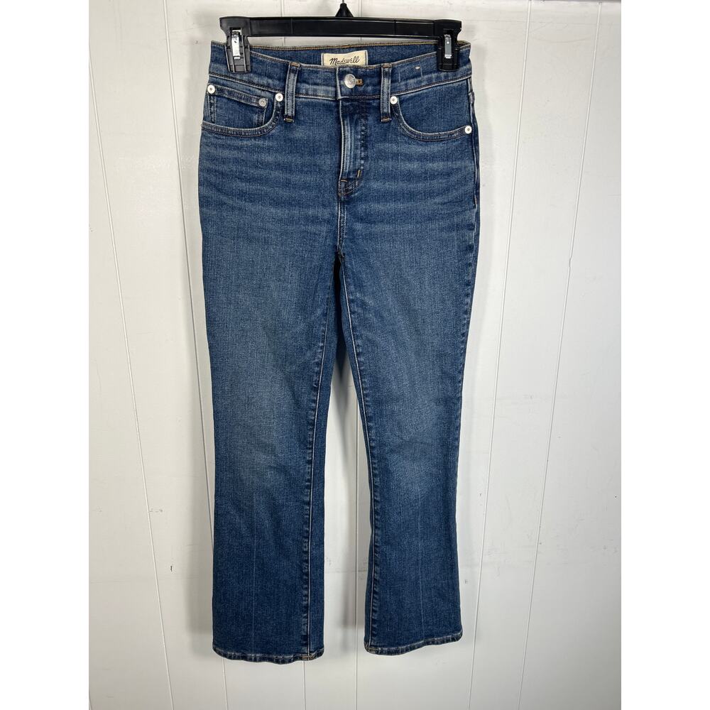 Madewell Mid Rise Kick Out Cropped Jeans with Patch Pockets in Size 28 - Picture 8 of 9